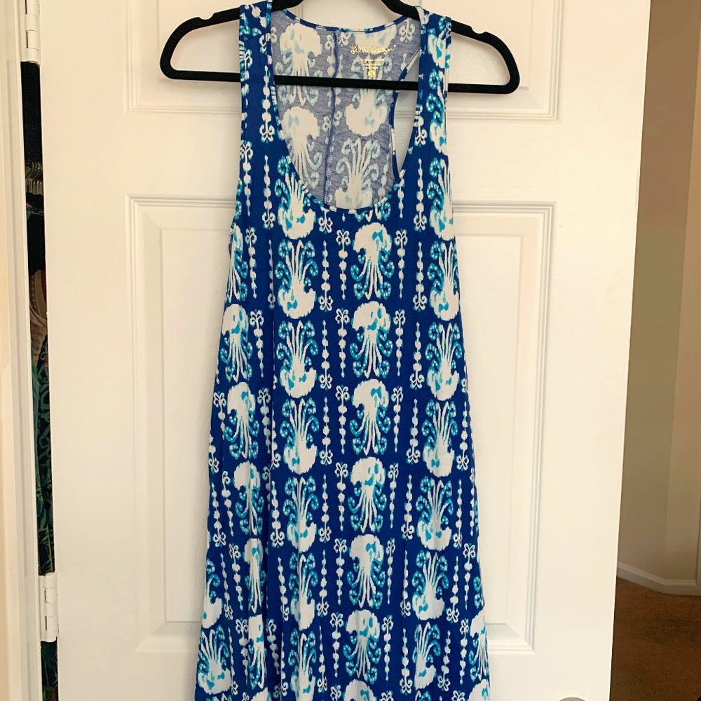 Lilly Pulitzer Melle Dress - Indigo Get In Line